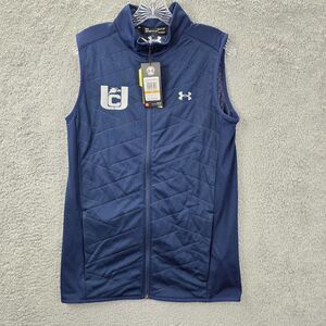 NWT Under Armour Men's Blue ColdGear Reactor Vest Insulated Full Zip Golf Size S